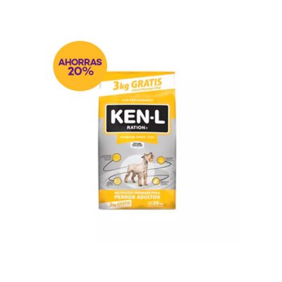 Ken L Perro Adulto 15 Kg + 3 Kg De Regalo