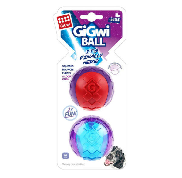 Pelota Gigwi Squeaker x2