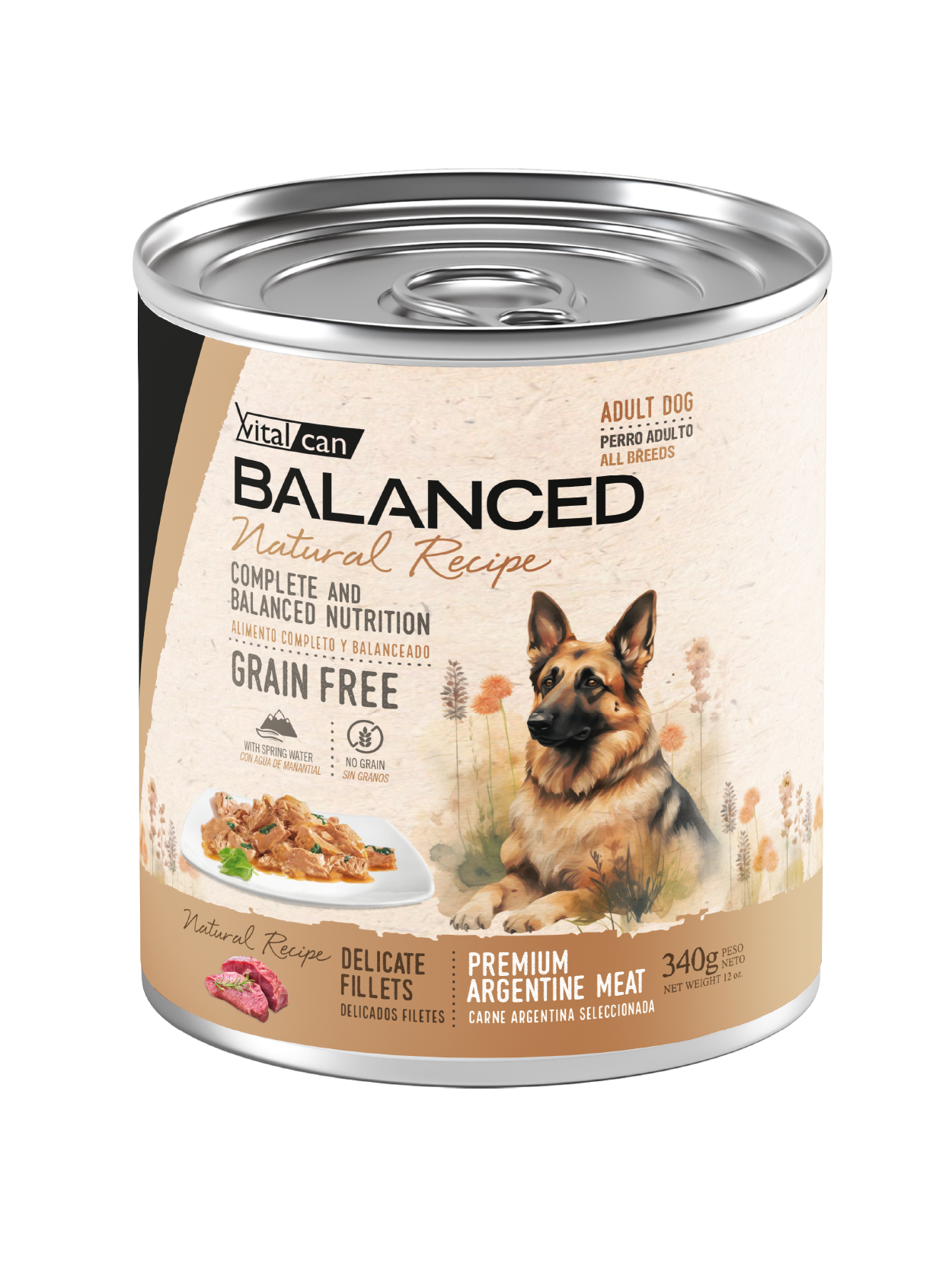 Lata Balanced Natural Recipe - Perro Adulto