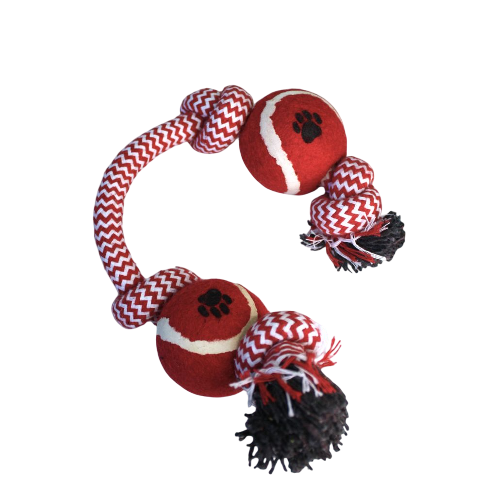 Juguete Soga con Dos Pelotas